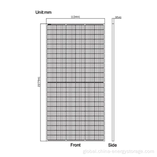 Monocrystalline Silicon Solar Modules High Efficiency Solar Module 144 Cell 550W Supplier